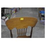 2 SPINDLE BACK CHAIRS