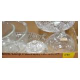 GLASSWARE MIXING BOWLS, COMPOTES, TRAY