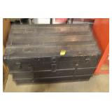 TRUNK WITH BOX MACRAME CRAFT CAN