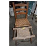CHAIR & FOOT STOOL