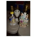 2 FIGURAL LAMPS