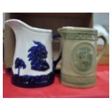 REPRODUCTION SLEEPY EYE PITCHER, GRAZING COWS,