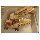BOX ASSORTED CRAFT WOOD TOYS
