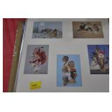 CUT DOWN NATIVE AMERICAN SCENE CALENDAR AND