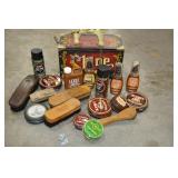SHOE SHINE BOX, SHOE POLISH