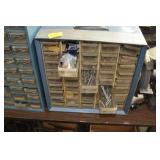 44 DRAWER ORGANIZER WITH SCREWS, NAILS AND BOLTS