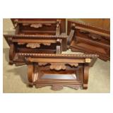 ASSORTED WOOD SHELVES