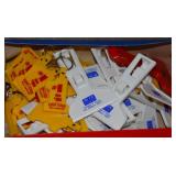 BOX KEYCHAINS, RUBBER STAMPS, IN & OUT ORGANIZER