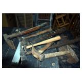 BOX OF ASSORTED HAMMERS