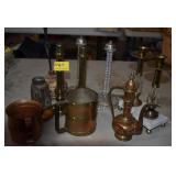 CANDLE HOLDERS, BRASS & COPPER COLLECTIBLES