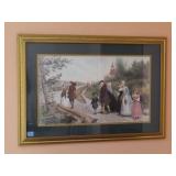 "SUNDAY MORNING IN SLEEPY HOLLOW" PRINT BY WASHING