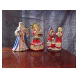 3 CERAMIC HOLIDAY MUSIC BOXES