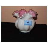 FENTON SILVER CREST VASE - 5 1/2"
