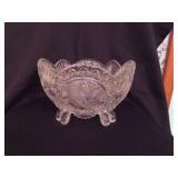 HOFBAUER BYRDES BIRDS 8" CRYSTAL BOWL