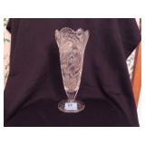 HOFBRAUER BYRDES BIRDS 10 1/2" CRYSTAL VASE