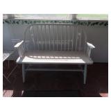 46" WINDSOR STYLE PAINTED BENCH