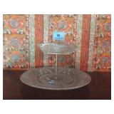 2 TIER SWEET MEAT STAND - CRYSTAL