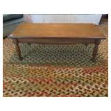 OAK COFFEE TABLE - 48" X 20" X 16"