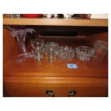 8 PCS. OF CRYSTAL DÉCOR ITEMS