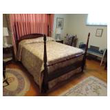 DIXIE FURNITURE - MAHOGANY FULL SIZE POSTER BED