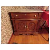 FAUX MARBLE TOP WASH STAND - REPRODUCTION