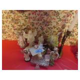 GROUPING: CERAMIC, GLASS AND METAL ANGELS