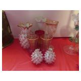 8 PCS. OF CRYSTAL STEM, LEFTON CHINA (DAMAGED),