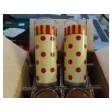 SOUTHERN LIVING HOME "POLKA DOT" SET: GLASSES AND