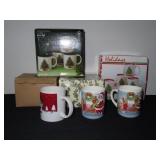 GROUPING: HOLIDAY COCOA MUGS - 14 MUGS