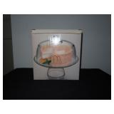 ESSENTIALS GLASS CAKE STAND WITH COVER