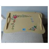 PAINTED BED TRAY WITH FOLD OUT LEGS - CIRCA 1950