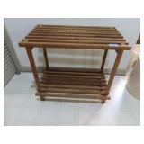 3 WOODEN PLANTER STANDS