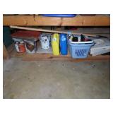GROUPING: HOMEWIRE, ANTIFREEZE, PAINT, BRUSHES,