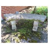 CURVED CONCRETE BENCH