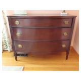 3 DRAWER MAHOGANY DRESSER - CIRCA 1940