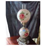 GONE WITH THE WIND STYLE ELECTRIC LAMP - ROSE DESI