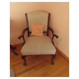 CHIPPENDALE STYLE ARM CHAIR - CIRCA 1940