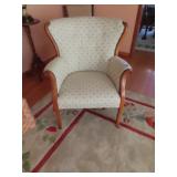 BARREL BACK ARM CHAIR - UPHOLSTERED
