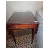 MAHOGANY PEMBROKE STYLE DROP LEAF END TABLES - 2 T