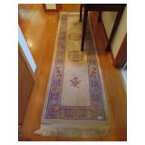 CHINESE MEDALLION RUNNER RUG, OVAL RUG AND AREA RU