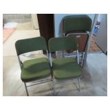 4 FOLDING SAMSONITE CHAIRS