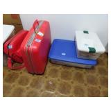 GROUPING: SAMSONITE LUGGAGE, PAPER COLLECTIBLES, E