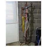 WOODEN COAT/HAT RACK HALL TREE