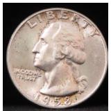 1958 WASHINGTON SILVER QUARTER