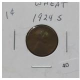 1924-S WHEAT PENNY