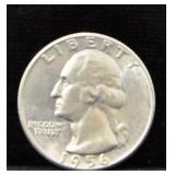 1956 WASHINGTON SILVER QUARTER