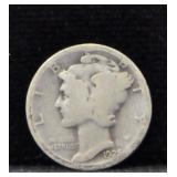 1925 MERCURY SILVER DIME