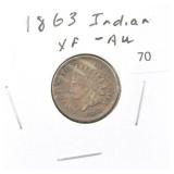 1863 INDIAN HEAD PENNY