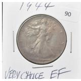 1944 WALKING LIBERTY SILVER HALF DOLLAR