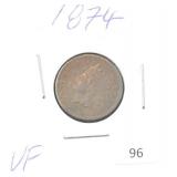 1874 INDIAN HEAD PENNY